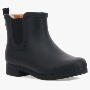 CHOOKA Delridge Waterproof Plush Chelsea Bootie Black 8